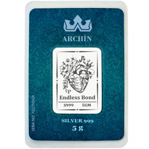 Saf Gümüş ile Üretilmiş Doğum Günü Hediyesine Özel Kalp ve Çiçek Temalı 5 Gram 999 Ayar Gümüş Külçe-711