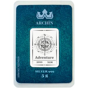 999 Ayar Gümüşten Üretilmiş Pusula Temalı Yıl Dönümü Hediyesine Özel 5 Gram Saf Gümüş Külçe-713