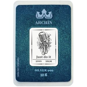 999 Ayar Gümüşten Üretilmiş Sevgililer Günü Hediyesine Özel Mikrofon Temalı 10 Gram Saf Gümüş Külçe-747